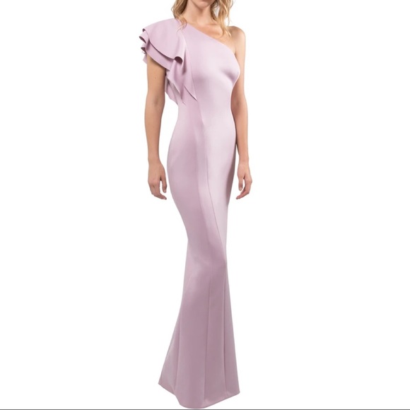 Black Halo Mabel One Shoulder Gown 